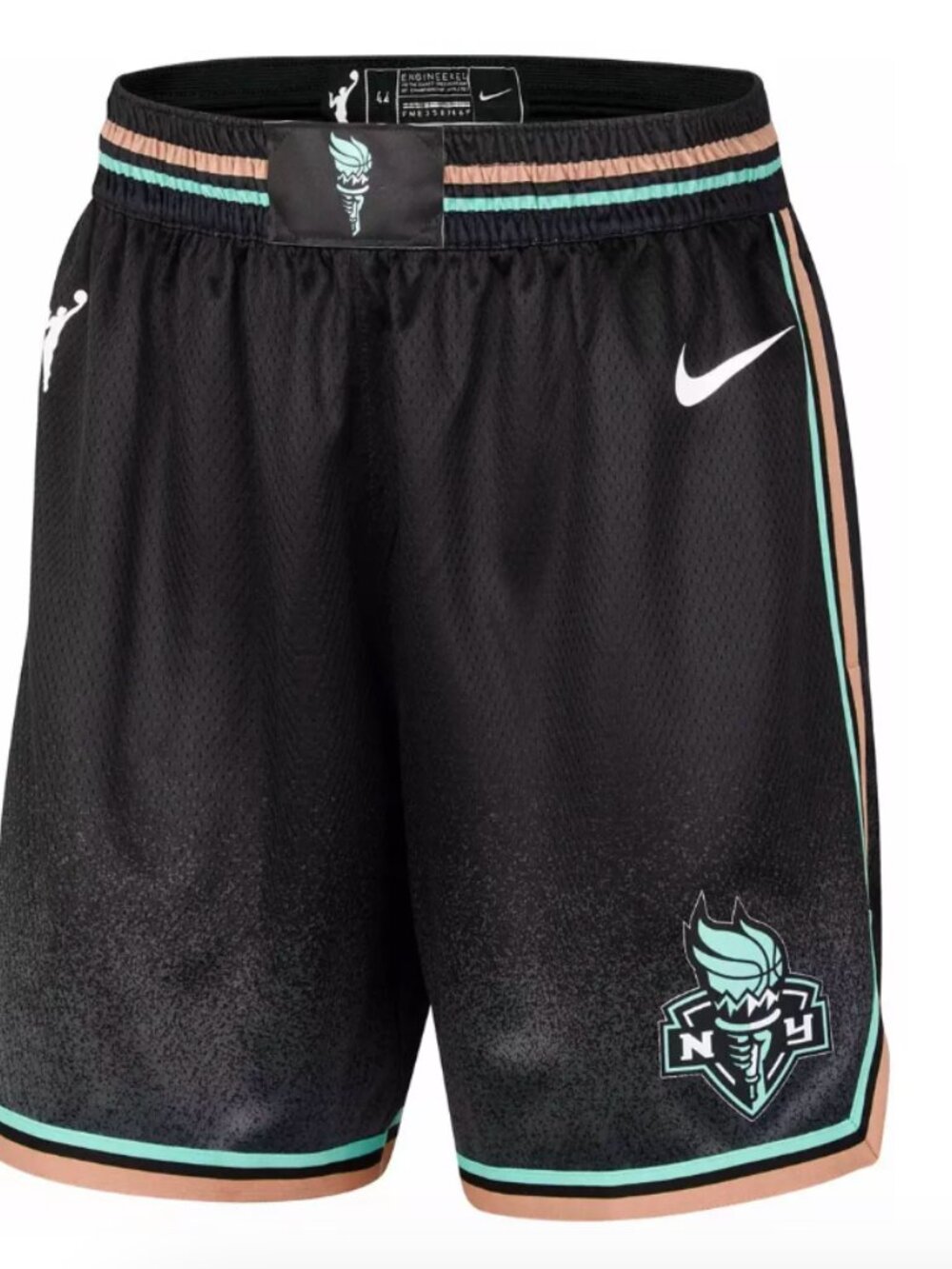 Nike WNBA New York Liberty Black Explorer Shorts Size S
